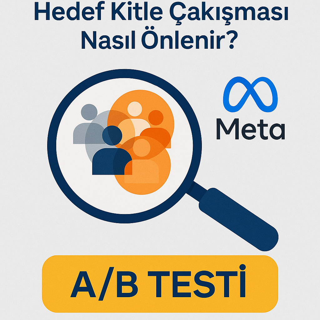 Meta reklamlarında hedef kitle çakışmasını önleyen ikiye bölünmüş kullanıcı havuzu görseli