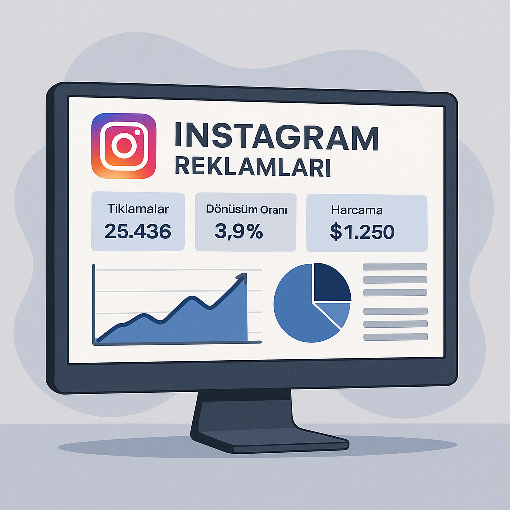 instagram-reklamlari-analiz-dashboard Instagram reklam performans raporu ekranı